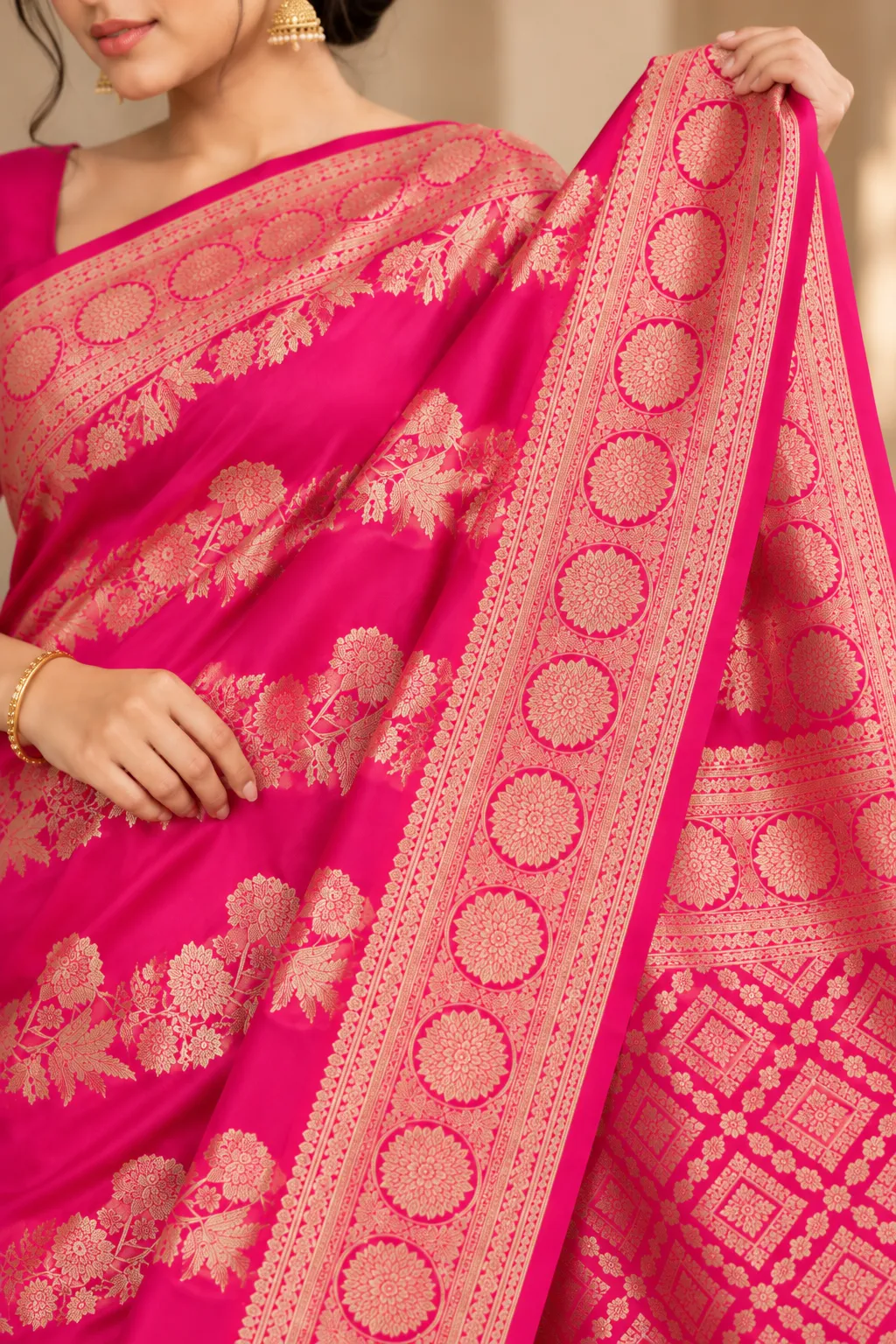 KSS Festive Saree with Floral Motifs - (4)